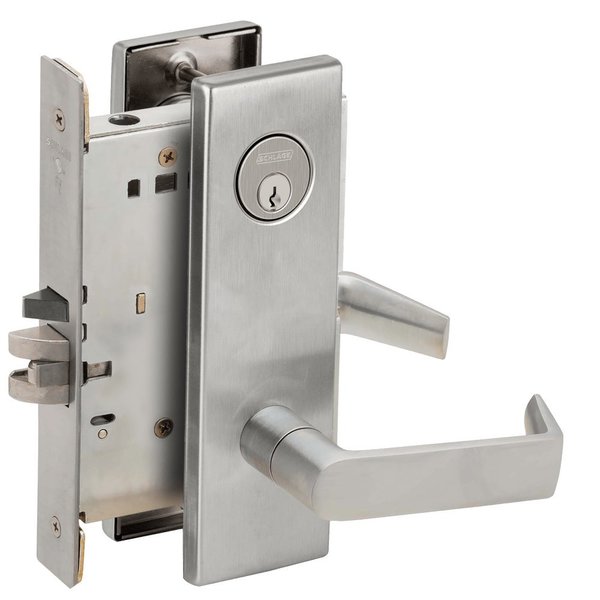 Schlage Grade 1 Entrance Office with Auto Unlocking Mortise Lock, Conventional Cylinder, S123 Keyway, 06 Lev L9056P 06N 626